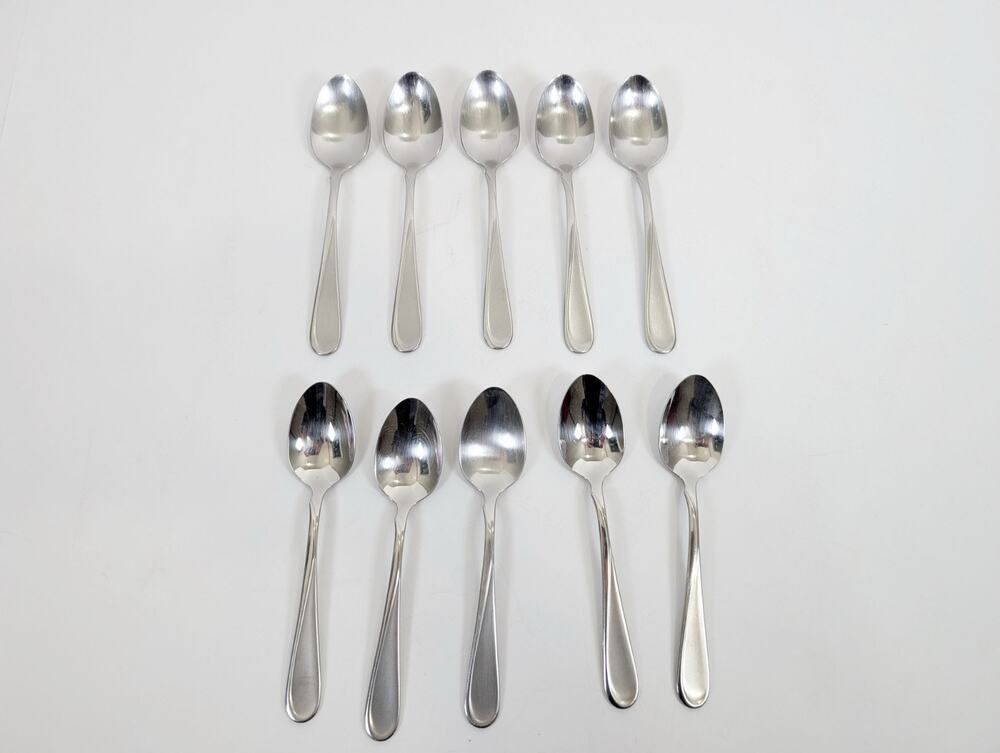 Oneida Flight Reliance 10 Teaspoons Lot Set Stainless Steel